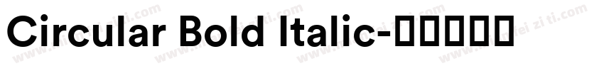 Circular Bold Italic字体转换